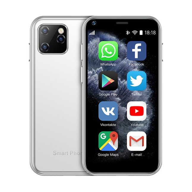 SOYES XS11 3G Mini Android Smartphone WIFI 2.5 Inch 1000mAh GPS RAM 1GB ROM 8GB Quad Core Google Play Small Mobile Phone GP010